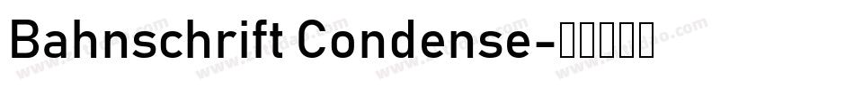 Bahnschrift Condense字体转换